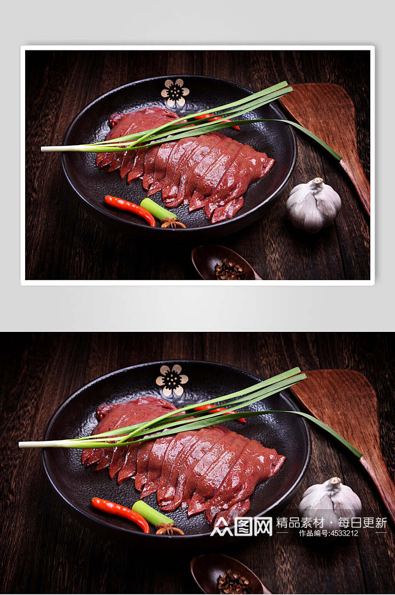 新鲜猪肝猪肉图片素材