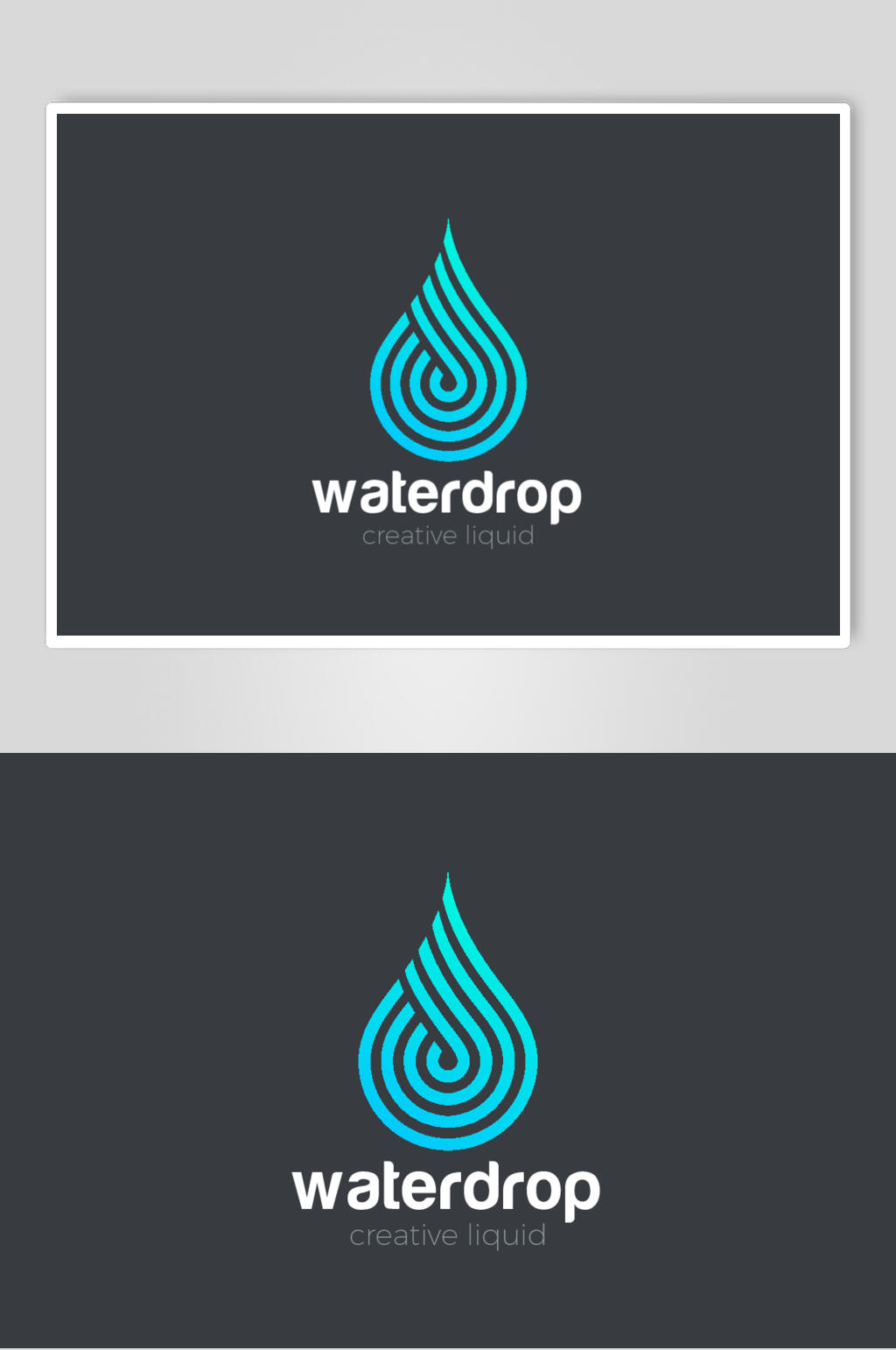 水滴LOGO设计矢量素材素材