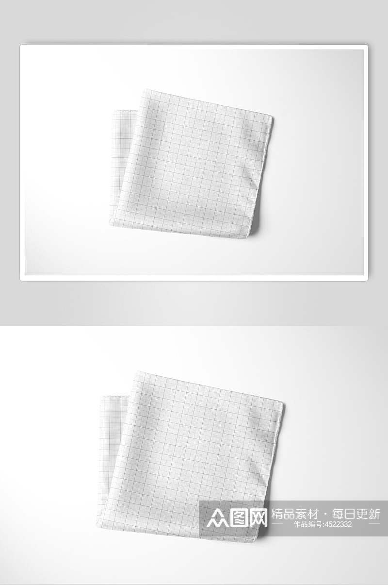 折叠丝巾方巾样机素材