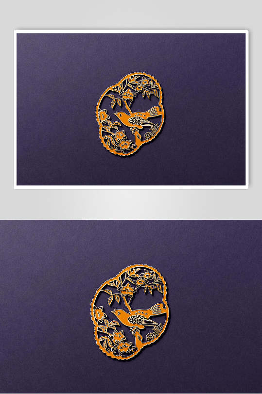 户外蓝色背景金属书签样机