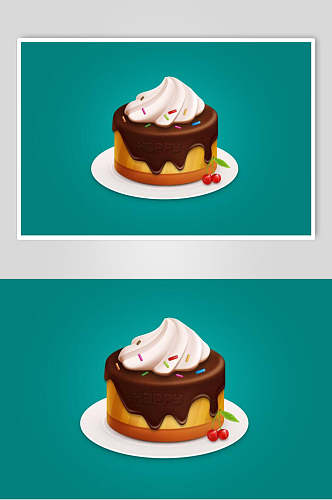 蛋糕APP写实图标素材