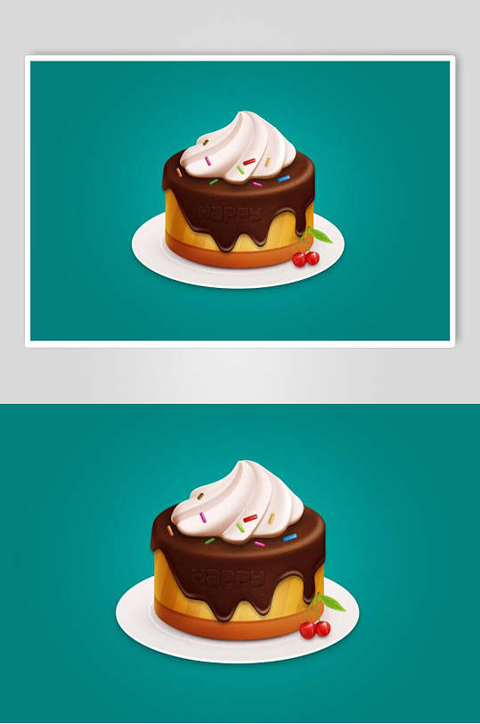蛋糕APP写实图标素材