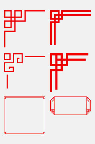 创意中式古风边框装饰元素
