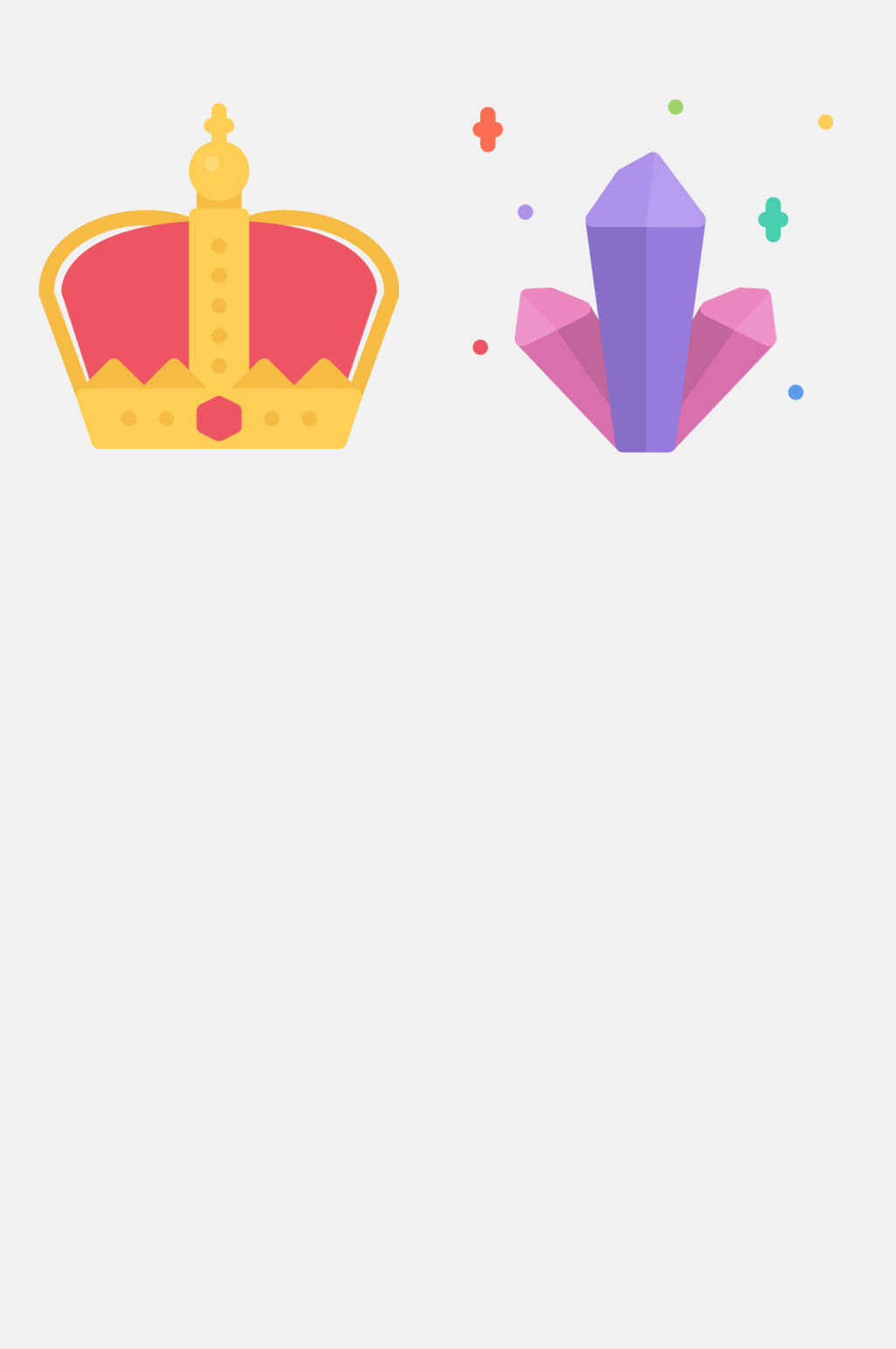皇冠卡通神灵身份图标免抠素材素材