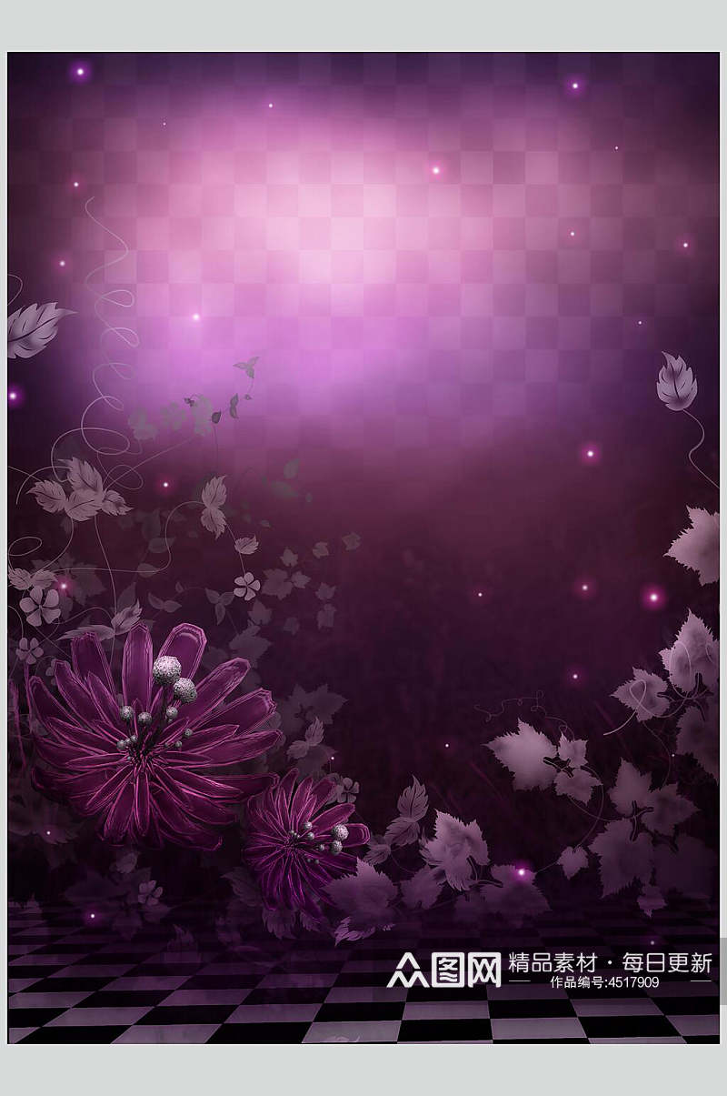 紫色哥特风图片素材