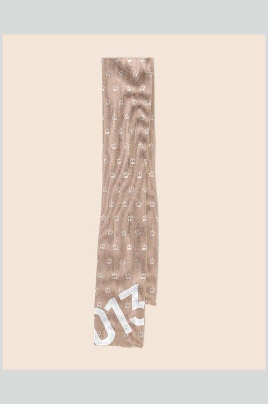 驼色纱巾针织围巾布料样机