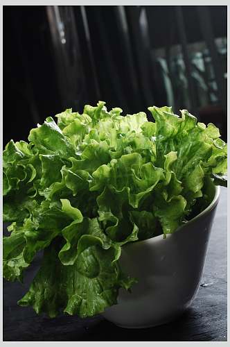蔬菜盘子桌子绿色生菜图片素材
