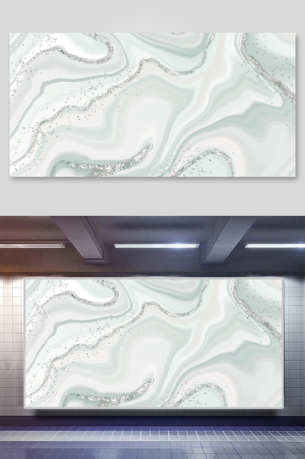 素雅简约线条黄色水彩水墨矢量背景素材