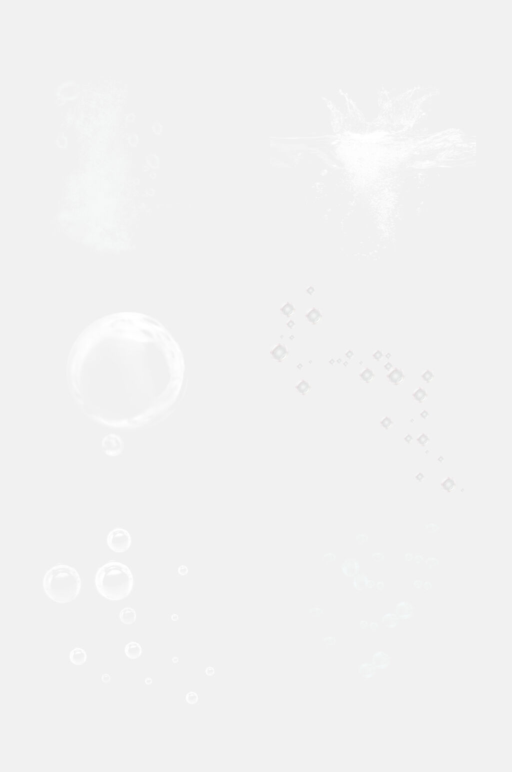 创意四边形透明气泡水泡免抠素材素材
