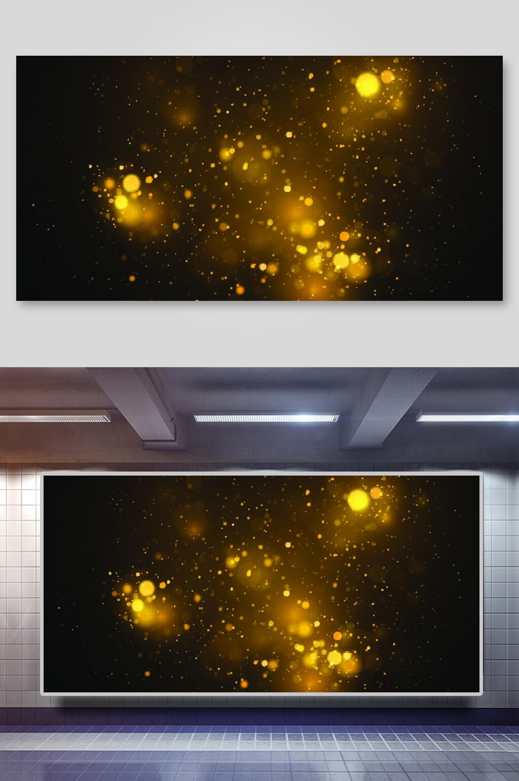 黑金简约时尚清新星空粒子矢量背景素材