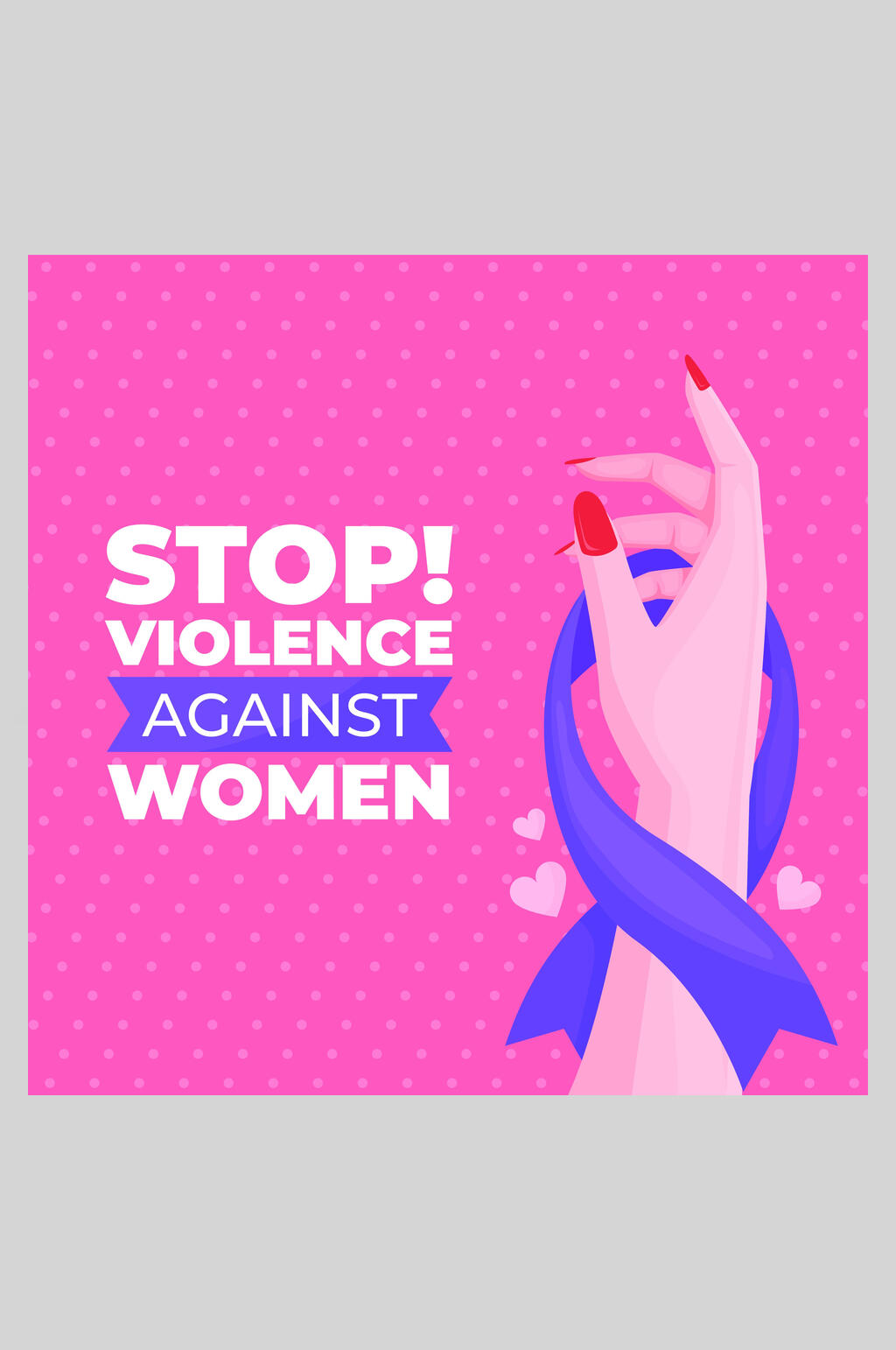 红丝带女性艾滋病矢量插画素材