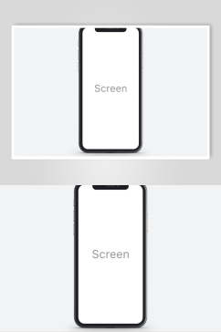 白色极简手机电子屏幕样机