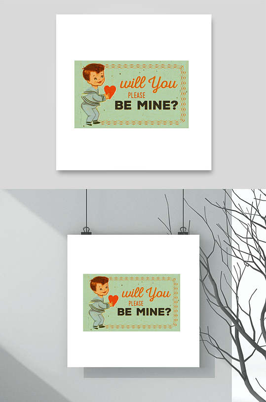 卡通复古贴纸标签素材-众图网