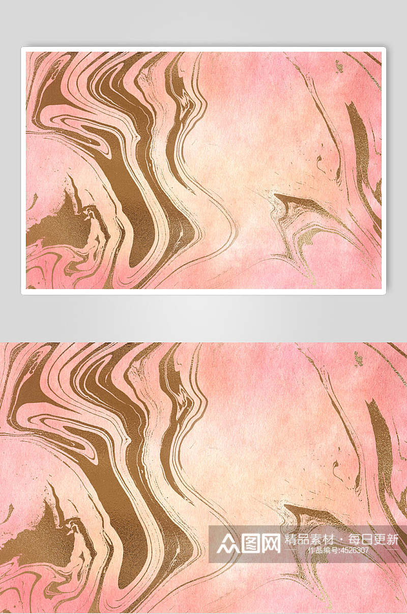 粉红色创意鎏金粉色大理石背景图片素材