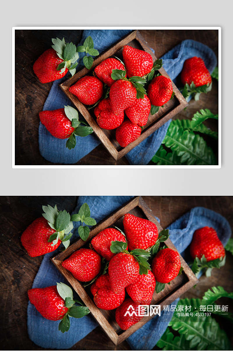 精品红润草莓图片素材