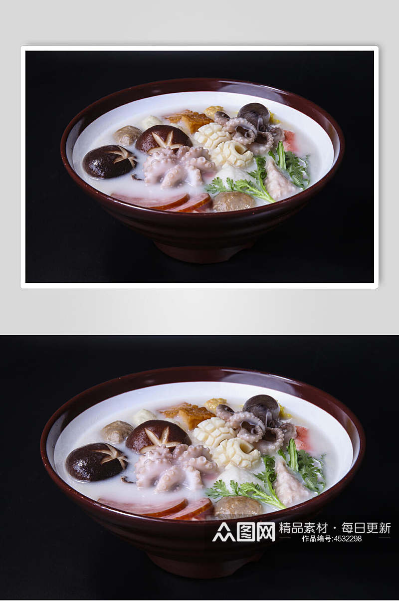 蘑菇麻辣烫套餐图片素材
