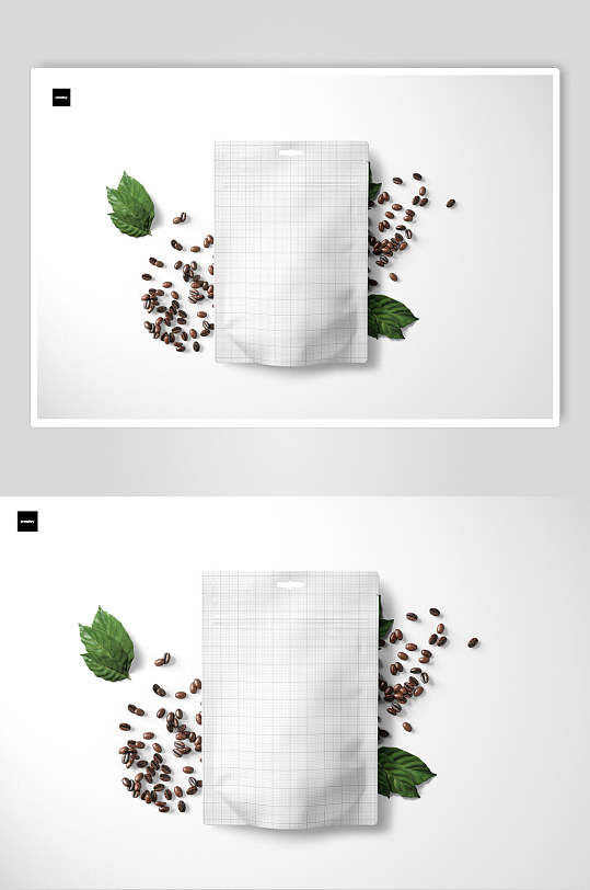 咖啡豆自封袋零食包装样机