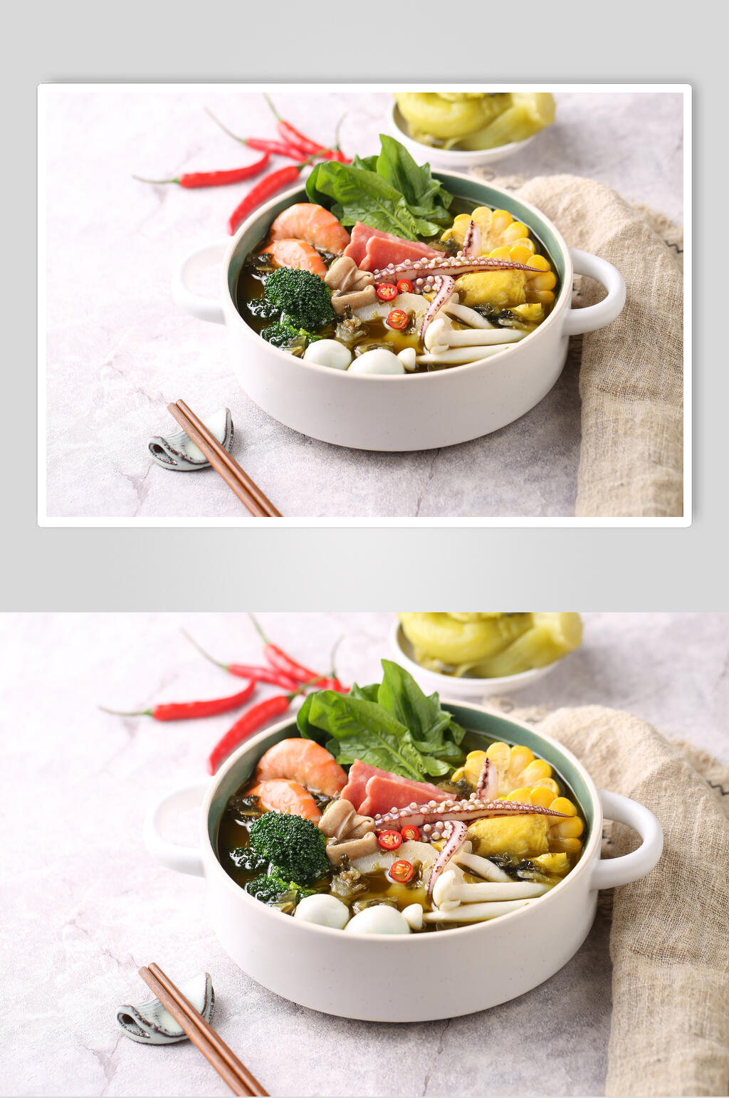 精品新鲜美味美食麻辣烫套餐高清图片素材