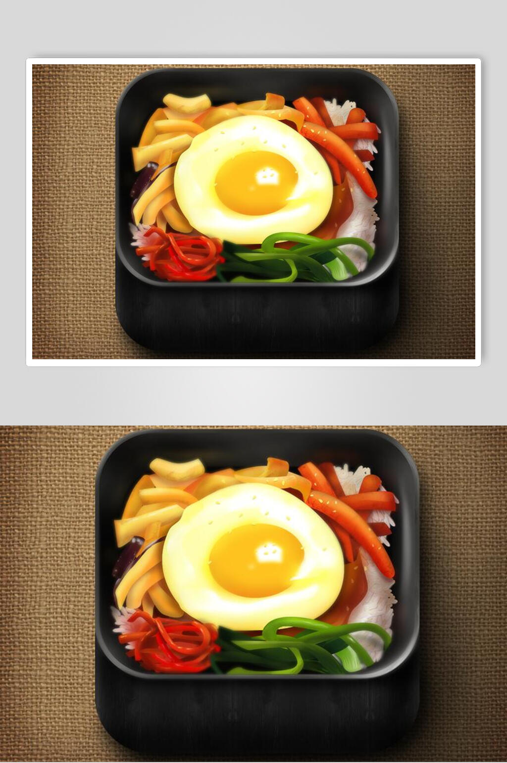 鸡蛋方形简约时尚APP写实图标素材素材