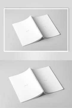 白色创意书籍贴图样机