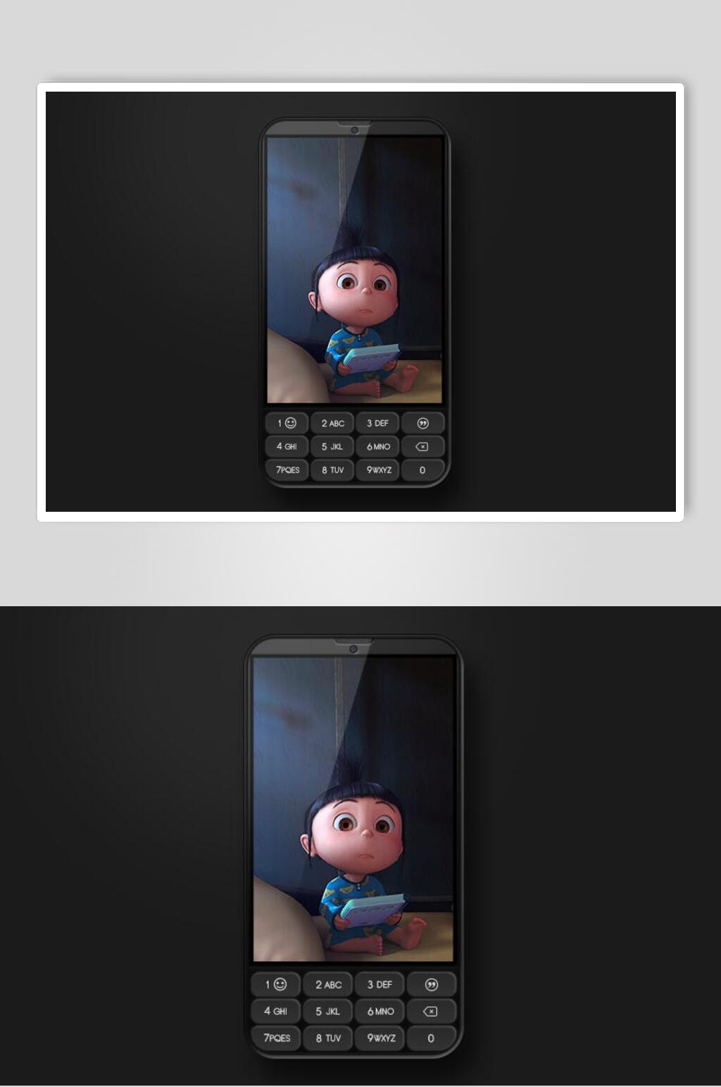 手机可爱黑色时尚APP写实图标素材素材