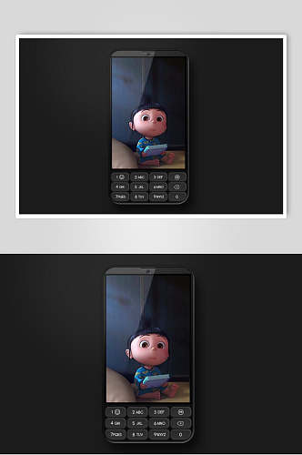 手机可爱黑色时尚APP写实图标素材