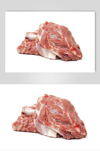 正视图立体血丝红脂肪羊肉图片