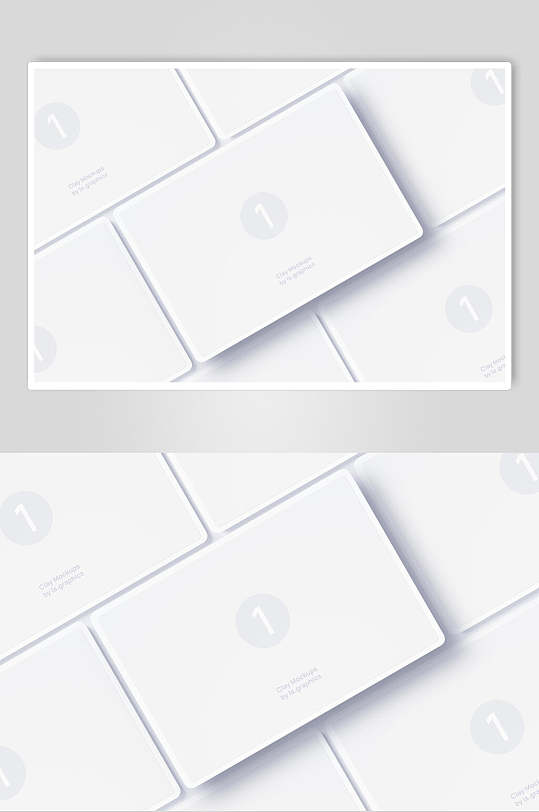 白色苹果白膜贴图样机