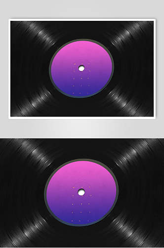 紫色光盘胶片贴图样机