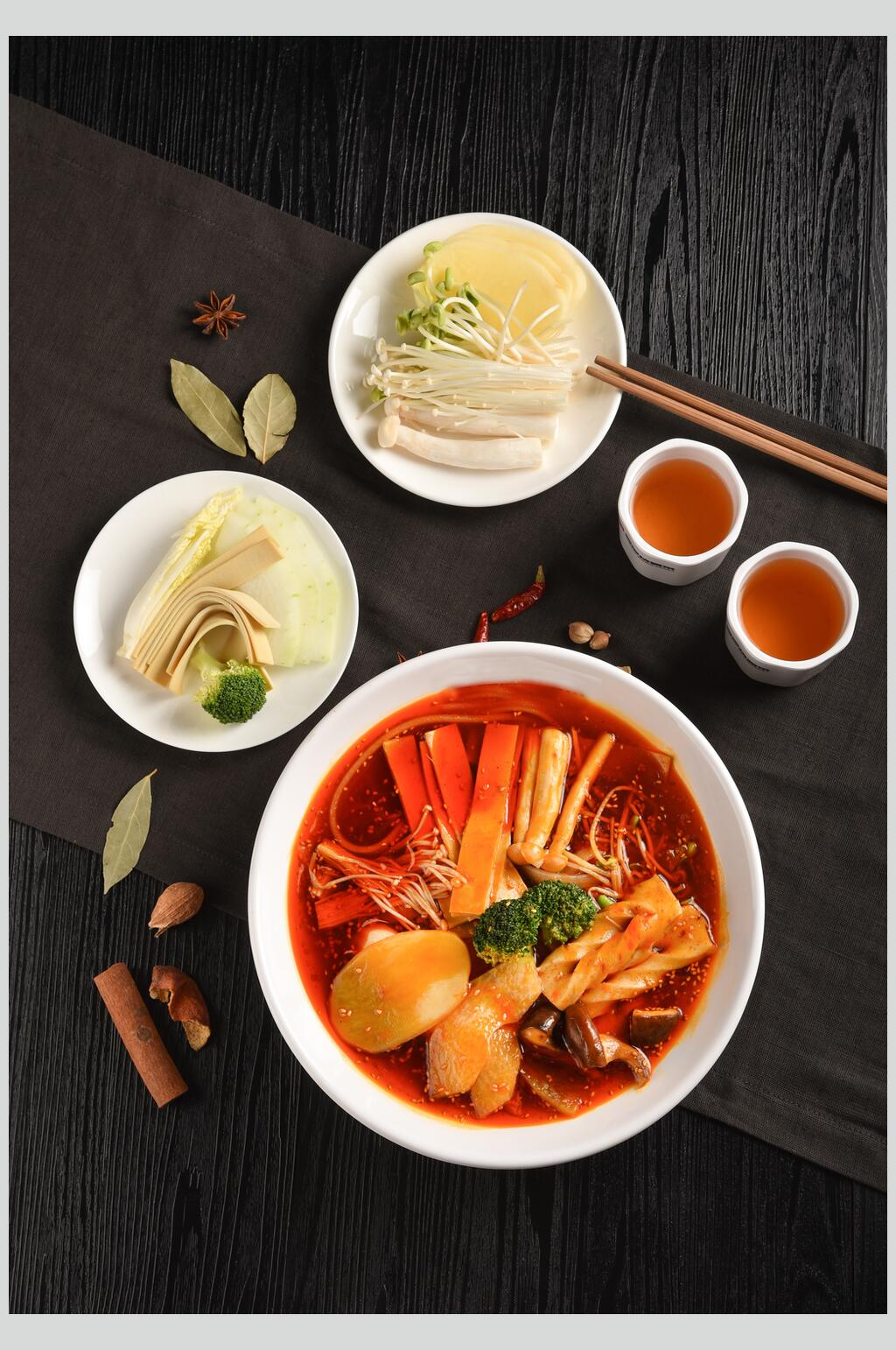 正宗美味麻辣烫套餐食品图片素材