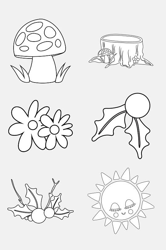 可爱花朵简笔画图片-可爱花朵简笔画素材-可爱花朵简笔画模板大全