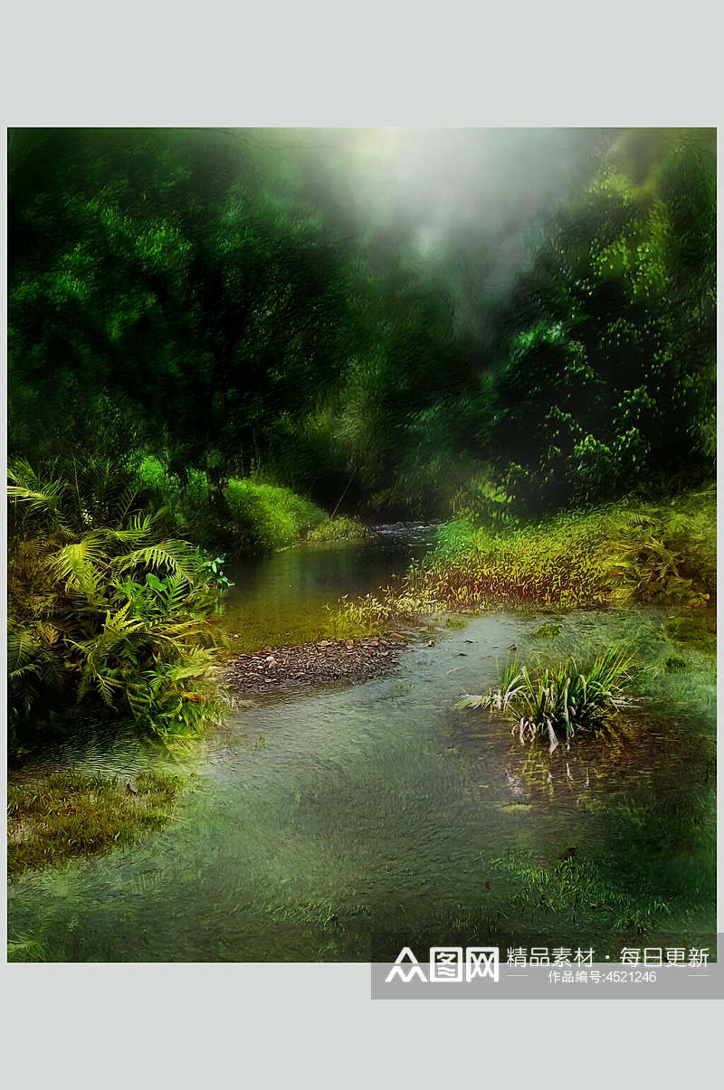 童话热带雨林哥特风图片素材