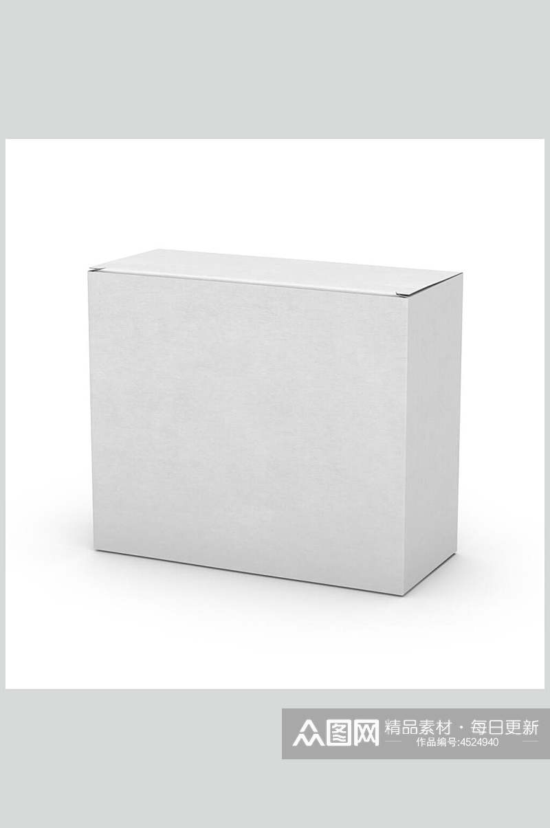 方形白膜纸盒样机素材