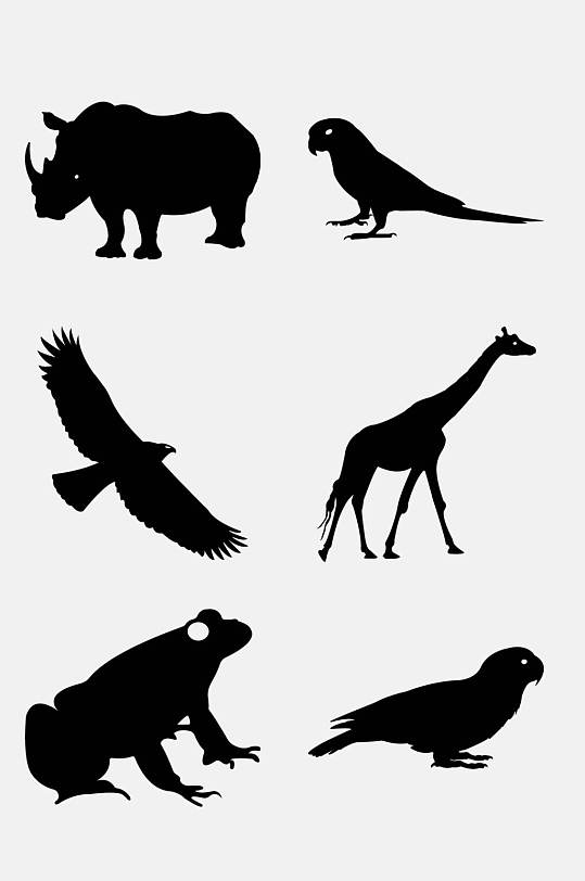 黑色剪影动物图片-黑色剪影动物素材下载-众图网