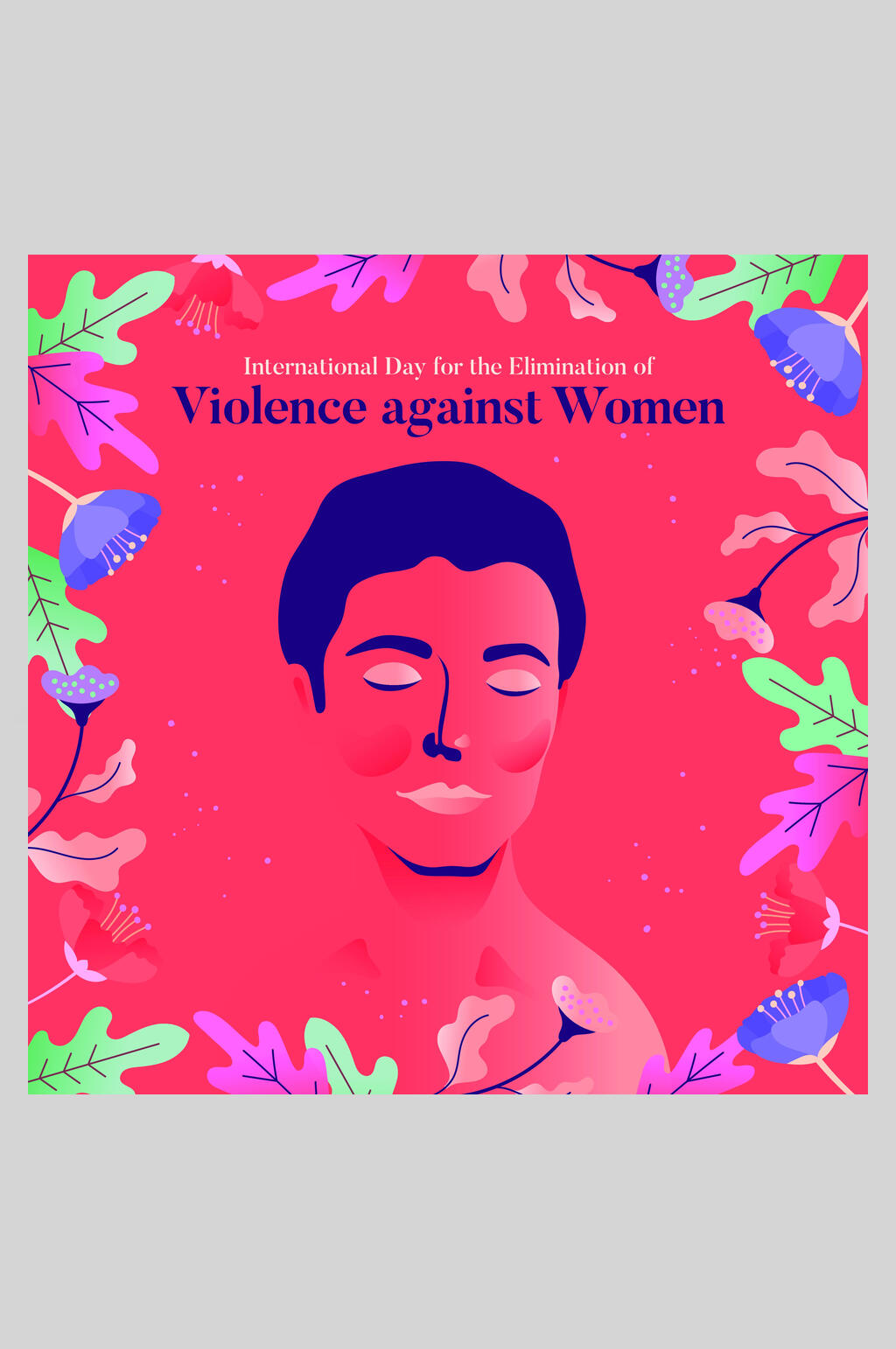 卡通女性艾滋病矢量插画素材