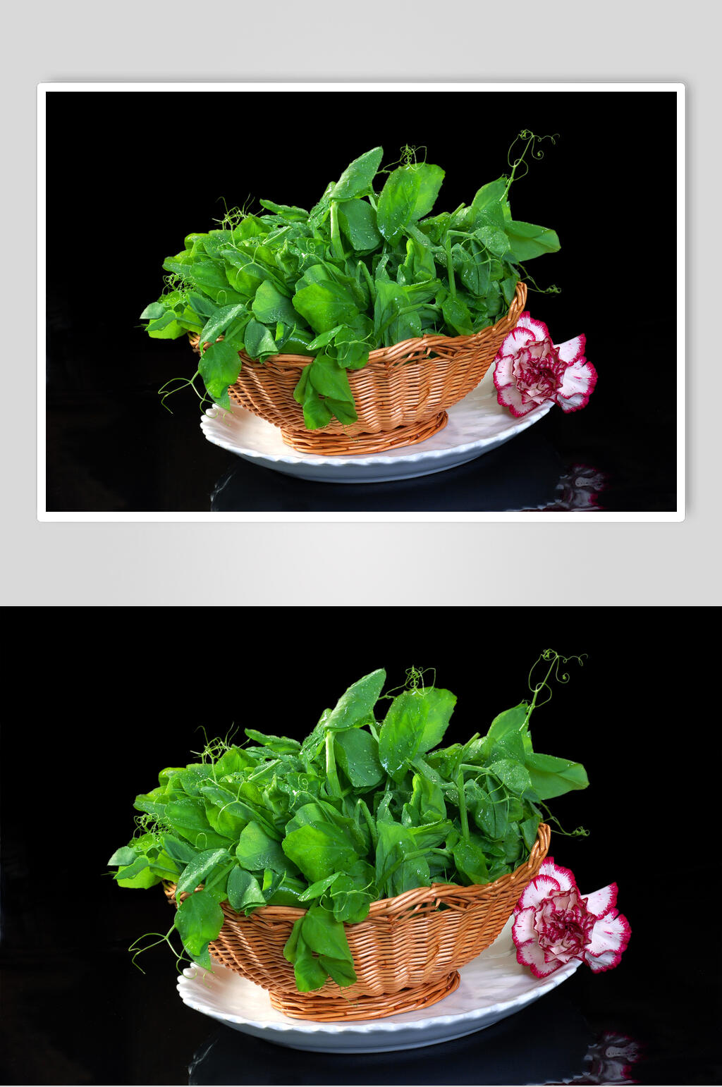 蔬菜豌豆尖素材