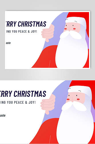 圣诞老人扁平化生活购物UI海报