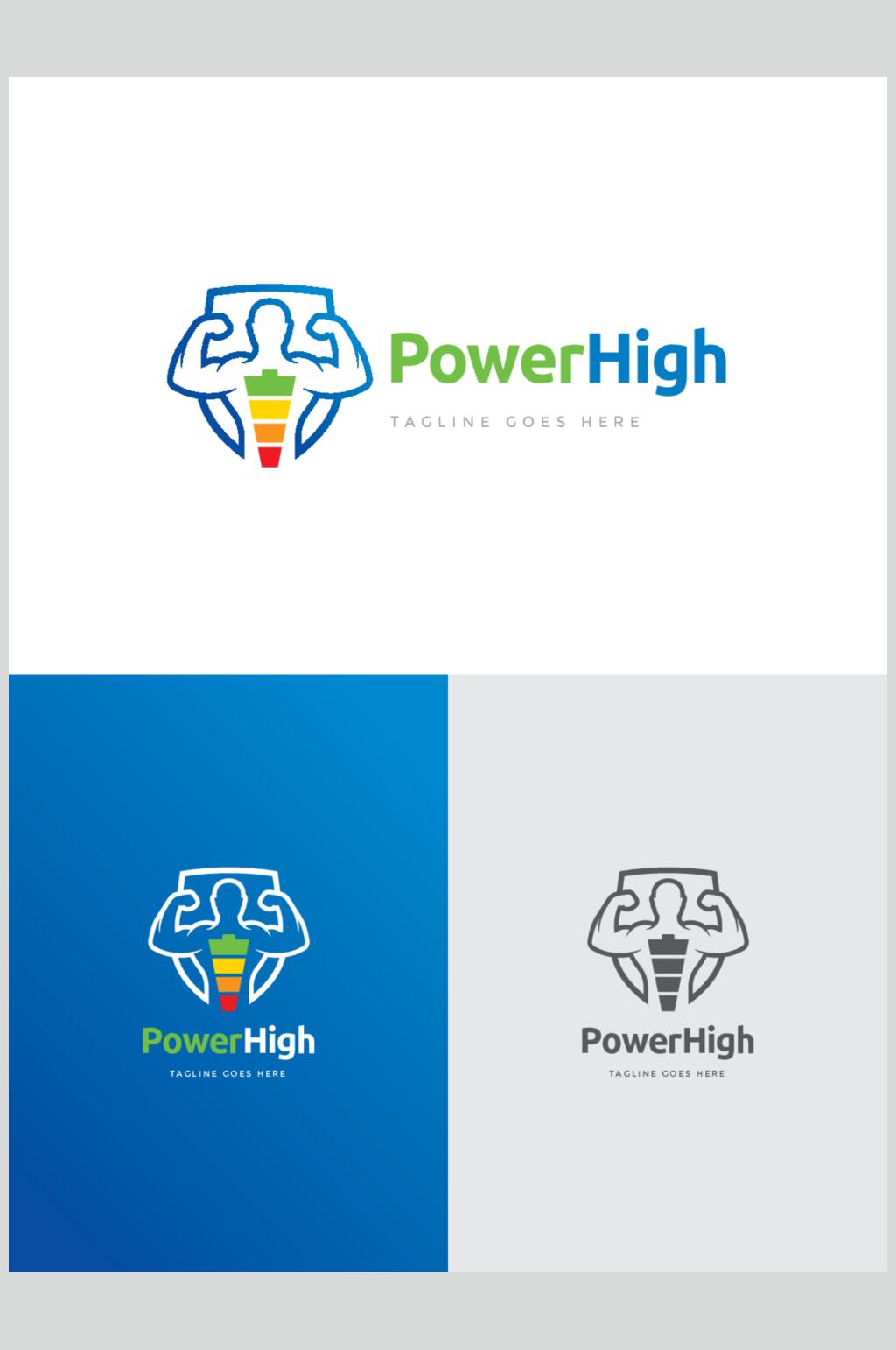 插画蓝白图标LOGO设计矢量素材素材