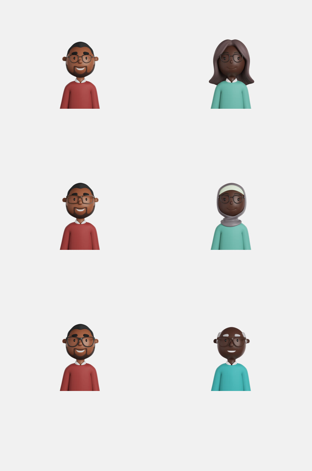 针织衫立体人物素材3d人物元素素材