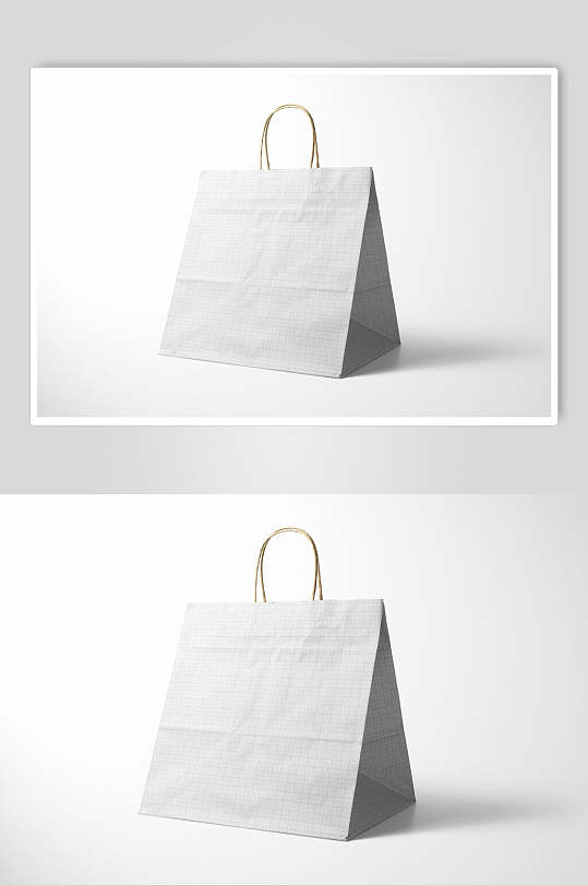 立体牛皮纸袋样机图片-立体牛皮纸袋样机设计素材-立体牛皮纸袋样机