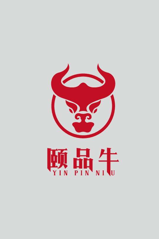 牛头logo图片-牛头logo设计素材-牛头logo模板下载-众图网