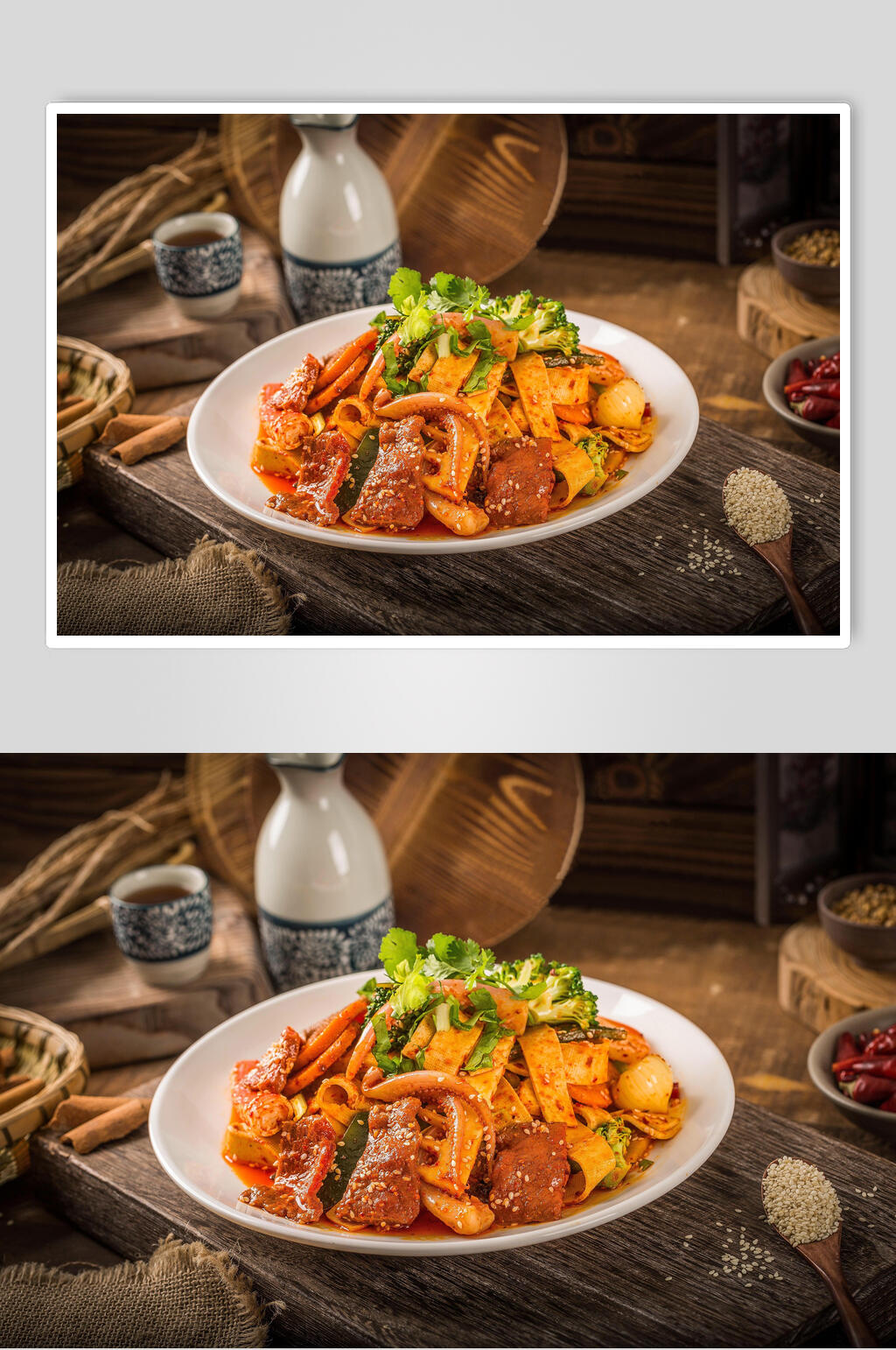 招牌飘香麻辣烫套餐食品图片素材