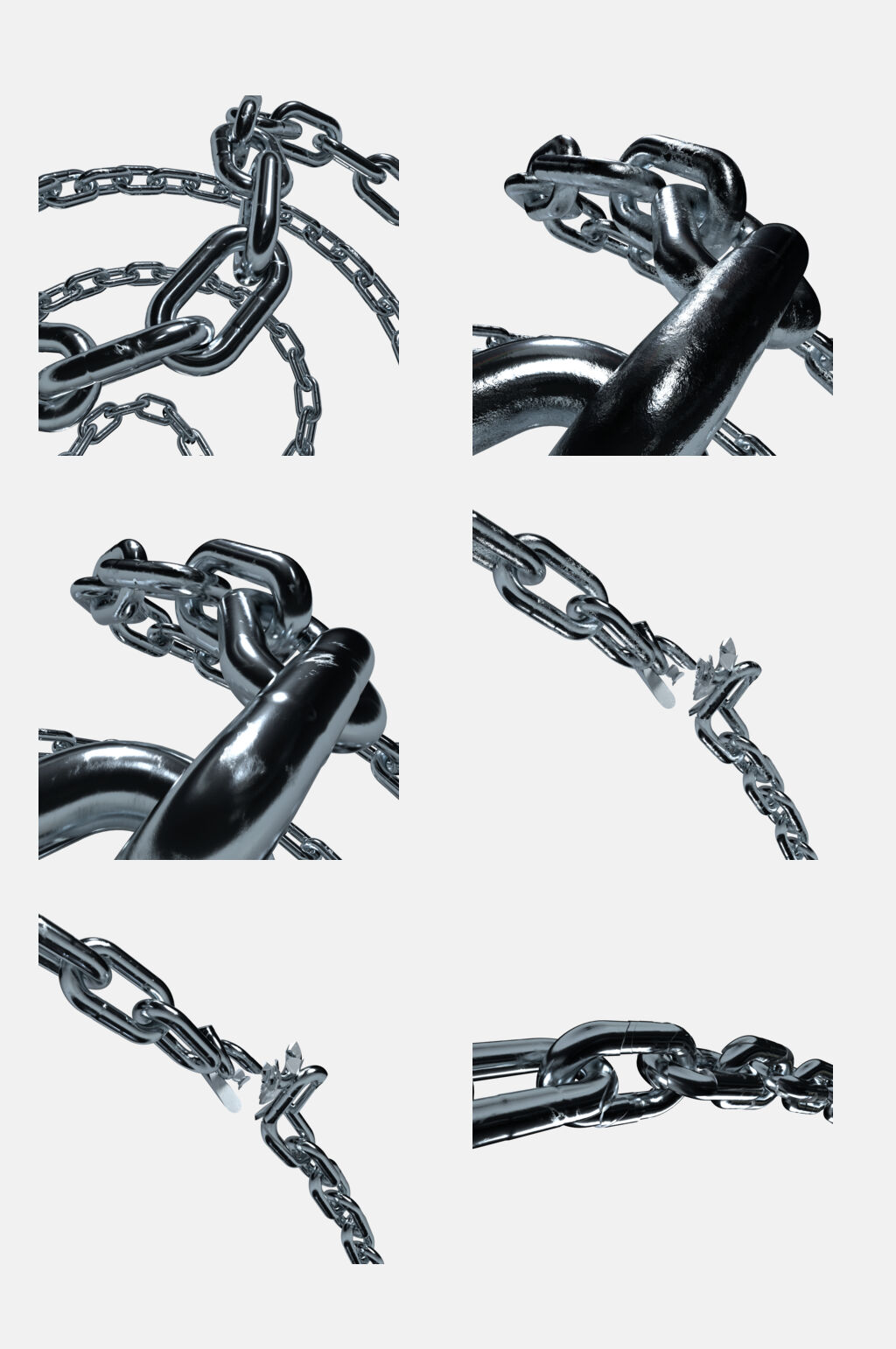 创意时尚一串金属质锁链免抠素材素材