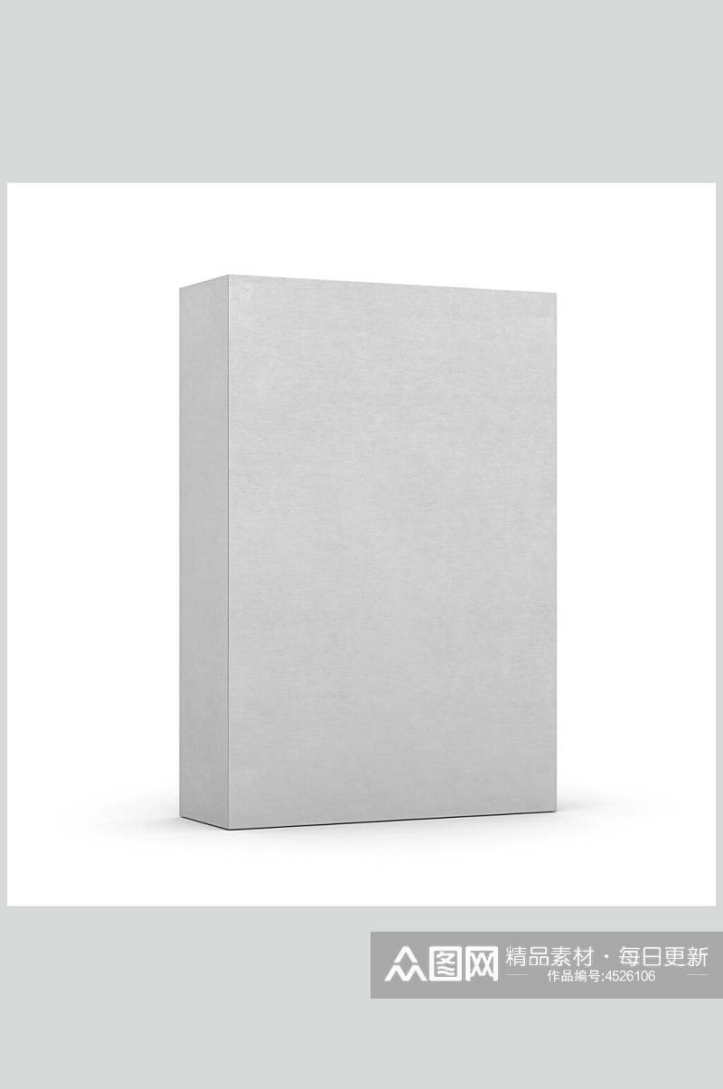 灰色白膜纸盒样机素材