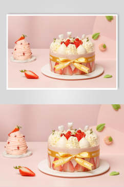 精品草莓蛋糕高清图片