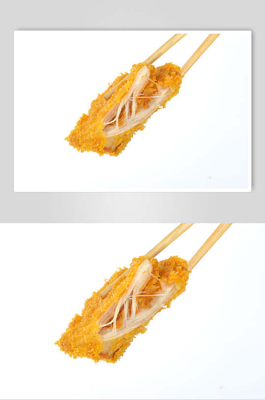 鸡排烧烤炸串食品摄影图