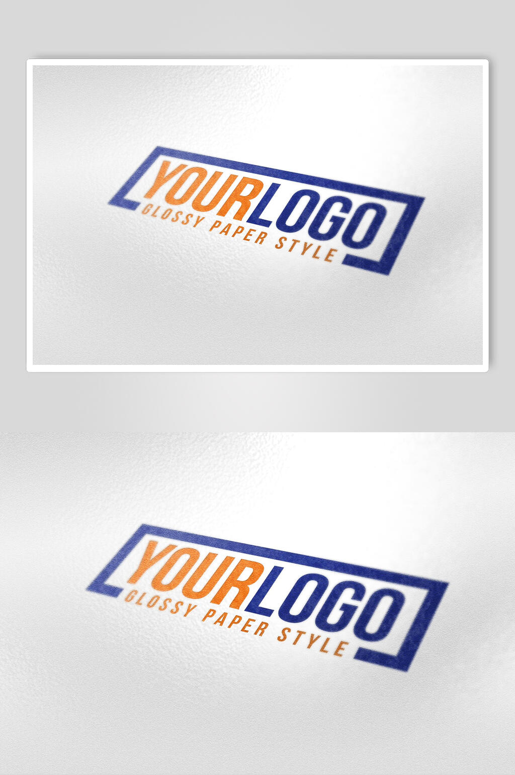 简约立体LOGO样机素材
