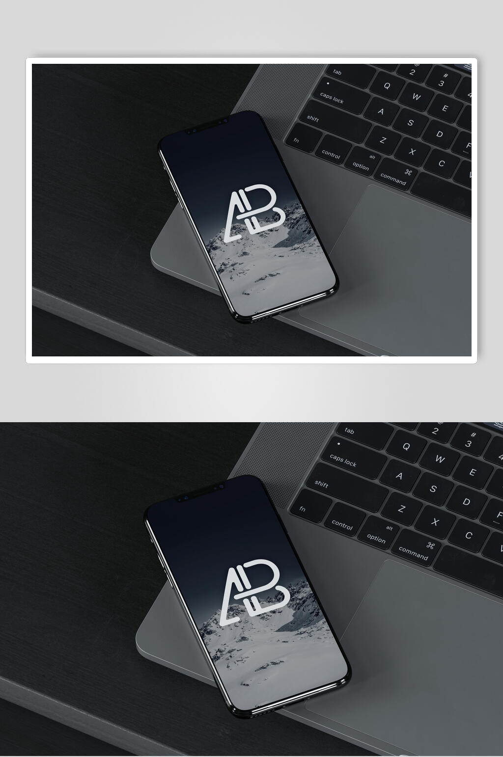 渐变iPhone手机样机素材