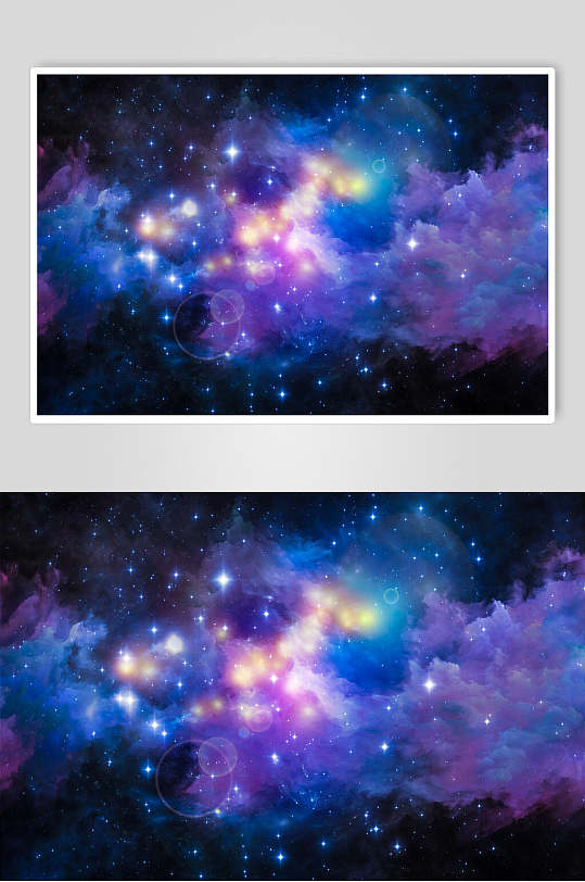 紫色渐变宇宙太空图片