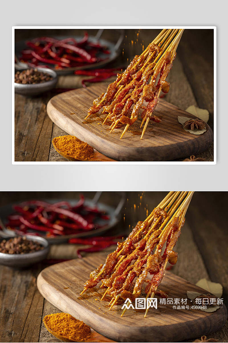 新鲜烤串餐饮食品图片素材